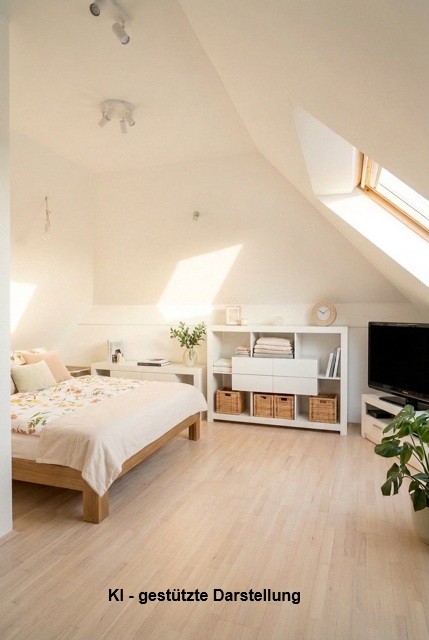 Schlafzimmer, Dachgesch.