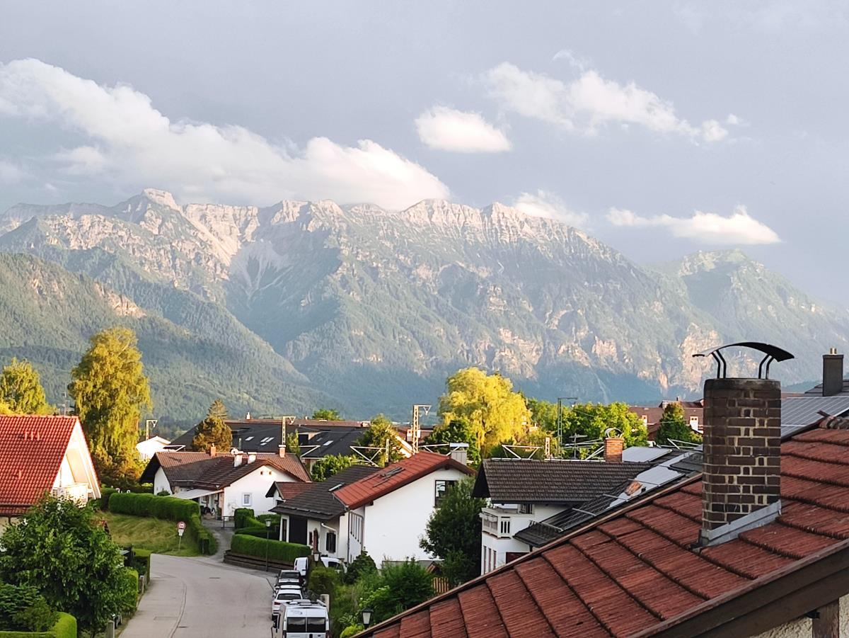 Blick aus Esszimmer