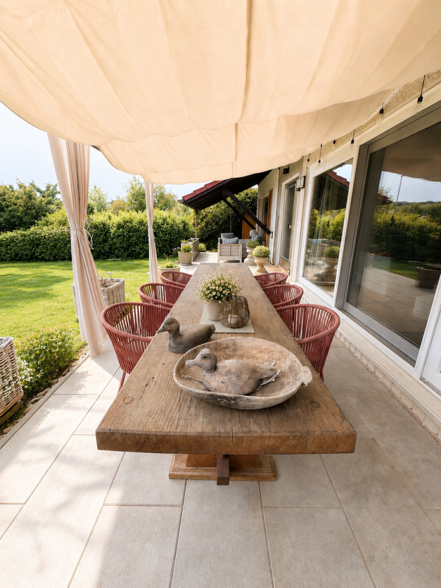 Terrasse, KI-gestützte Darstellung