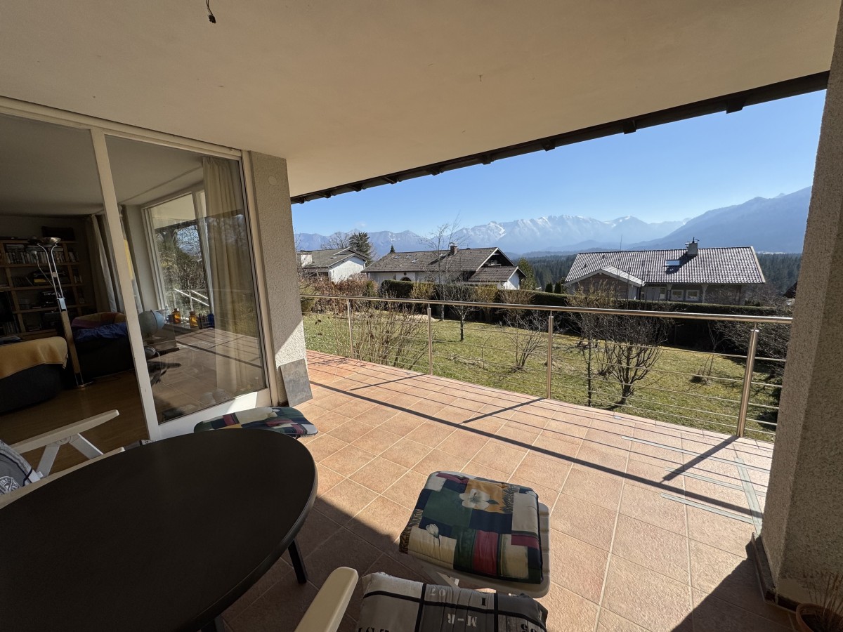 Blick aus dem Wohnzimmer