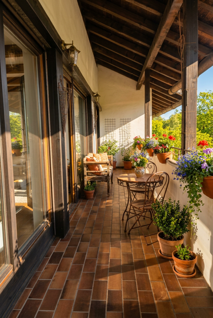 Balkon, KI-gestützte Darstellung